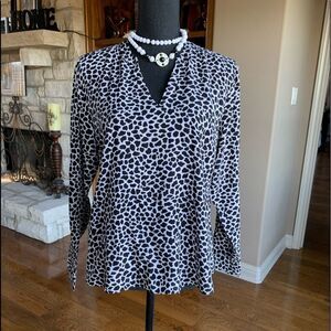 Vince Camuto Animal Print‎ Apparel Sheer Blouses